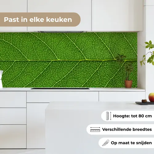 Natuur - Blad - Groen keuken achterwand 2 middel -sfeer4_NL