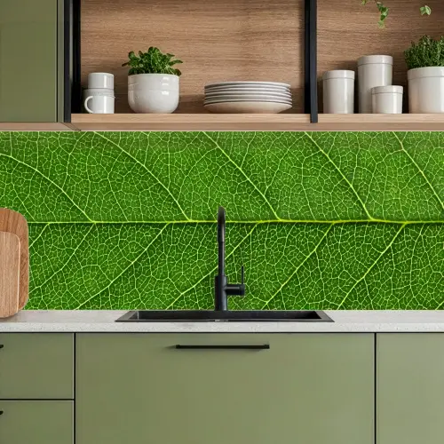 Natuur - Blad - Groen keuken achterwand 2 middel -sfeer3