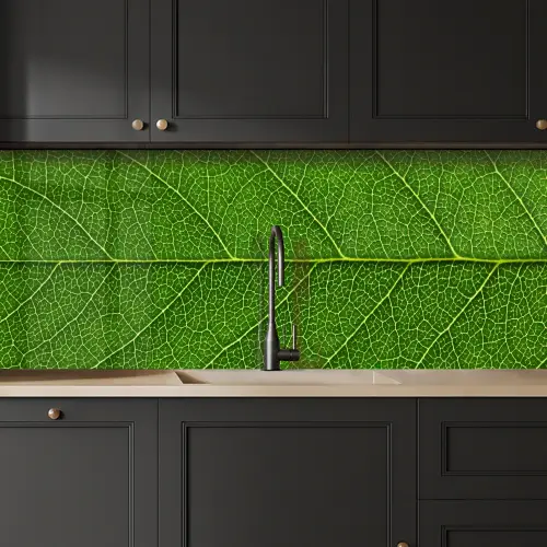 Natuur - Blad - Groen keuken achterwand 2 middel -sfeer1