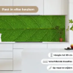 Natuur - Blad - Groen keuken achterwand 2 middel -sfeer4_NL