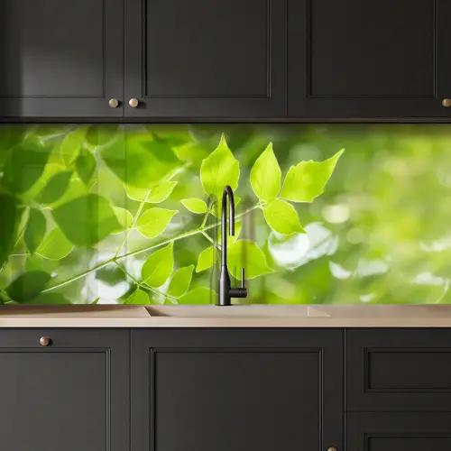 Natuur - Lente - Groen - Bladeren keuken achterwand 2 middel -sfeer1