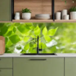 Natuur - Lente - Groen - Bladeren keuken achterwand 2 middel -sfeer3