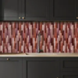 Langwerpig - Tegels - Rood - Koper keuken achterwand 2 middel 871 -sfeer1