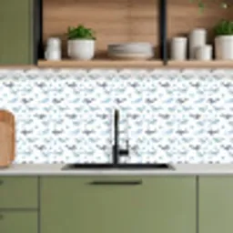 Oceaan - Walvis - Orka - Blauw keuken achterwand 2 middel 871 -sfeer3