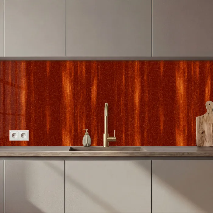 Oranje - Rood - Roest - Metaal keuken achterwand 2 middel 871 zz_3dshopping