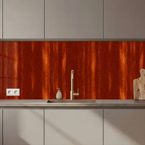 Oranje - Rood - Roest - Metaal keuken achterwand 2 middel 871 zz_3dshopping