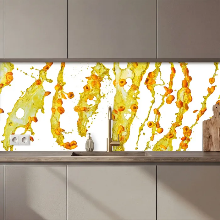 Oranje - Geel - Splash - Fruit keuken achterwand 2 middel zz_3dshopping