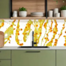 Oranje - Geel - Splash - Fruit keuken achterwand 2 middel -sfeer3