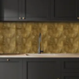 Organisch - Lijnen - Goud keuken achterwand 2 middel 871 -sfeer1