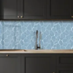 Organisch - Patroon - Blauw keuken achterwand 2 middel 871 -sfeer1