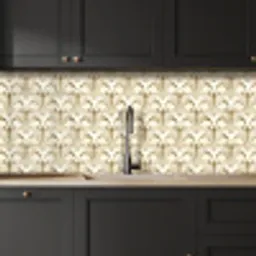 Ornament - Barok - Goud keuken achterwand 2 middel 871 -sfeer1
