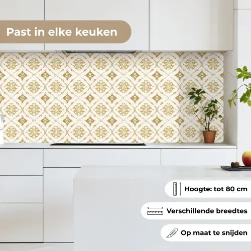 Ornament - Klassiek - Goud keuken achterwand 2 middel 871 -sfeer4_NL