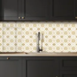 Ornament - Klassiek - Goud keuken achterwand 2 middel 871 -sfeer1