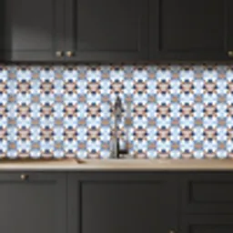 Ornament - Tegel - Kleurrijk keuken achterwand 2 middel 871 -sfeer1