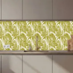 Palmblad - Patroon - Groen keuken achterwand 2 middel 871 zz_3dshopping