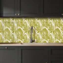 Palmblad - Patroon - Groen keuken achterwand 2 middel 871 -sfeer1