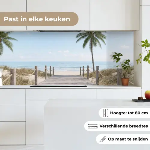 Palmbomen - Pad - Horizon keuken achterwand 2 middel -sfeer4_NL