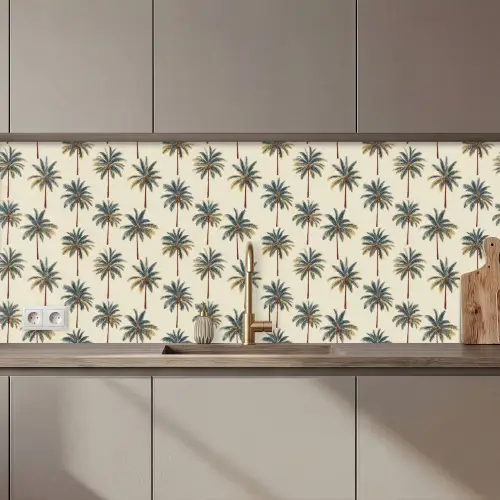 Palmbomen - Tropisch - Groen keuken achterwand 2 middel 871 zz_3dshopping