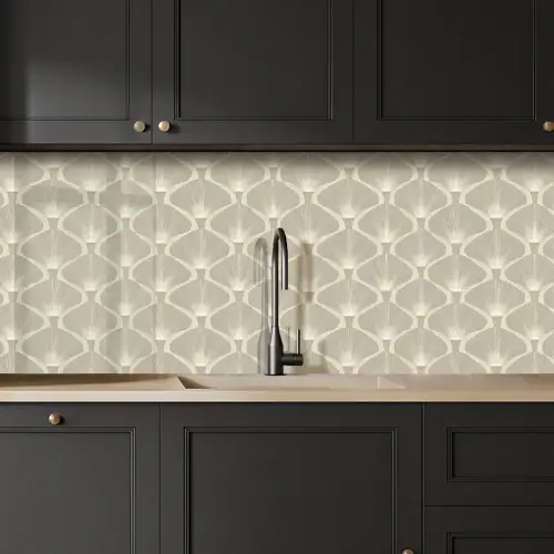 Paneel - Ginkgo - Zand keuken achterwand 2 middel 871 -sfeer1