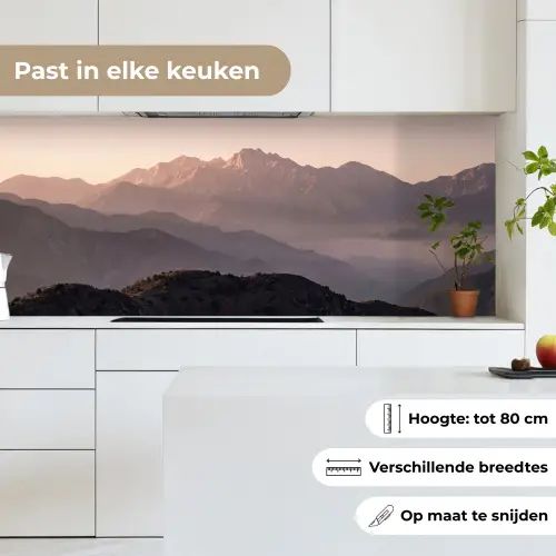 Panorama - Landschap - Bergen keuken achterwand 2 middel -sfeer4_NL