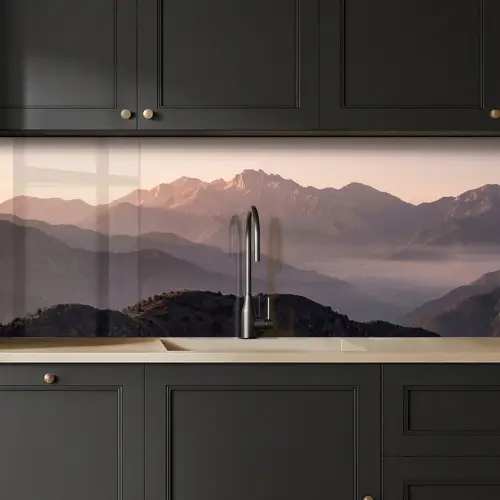 Panorama - Landschap - Bergen keuken achterwand 2 middel -sfeer1