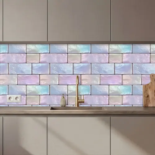 Pastelglans - Steen - Reflectie keuken achterwand 2 middel 871 zz_3dshopping