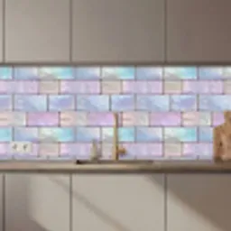 Pastelglans - Steen - Reflectie keuken achterwand 2 middel 871 zz_3dshopping