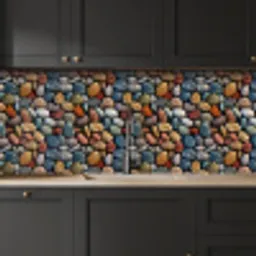 Pastel - Matte - Kiezels keuken achterwand 2 middel 871 -sfeer1