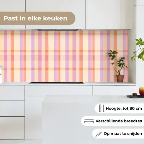 Pastel - uitpatroon - Geometrisch keuken achterwand 2 middel 871 -sfeer4_NL