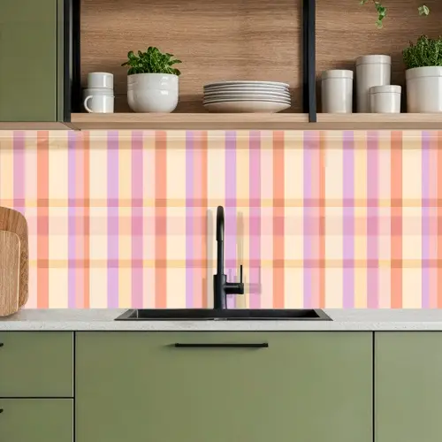 Pastel - uitpatroon - Geometrisch keuken achterwand 2 middel 871 -sfeer3