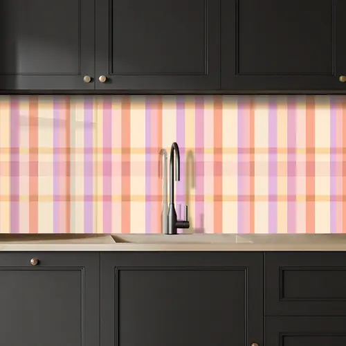 Pastel - uitpatroon - Geometrisch keuken achterwand 2 middel 871 -sfeer1