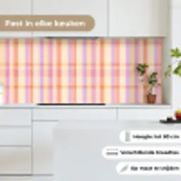 Pastel - uitpatroon - Geometrisch keuken achterwand 2 middel 871 -sfeer4_NL