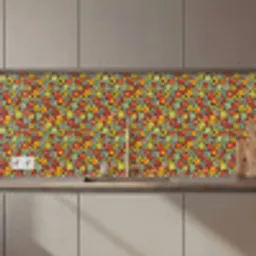Patroon - Jaren 70 - Retro - Bubbel keuken achterwand 2 middel 871 zz_3dshopping