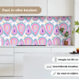 Patroon - Agaat - Retro - Paars keuken achterwand 2 middel 871 -sfeer4_NL