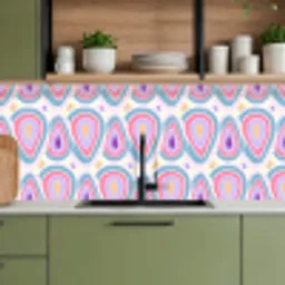 Patroon - Agaat - Retro - Paars keuken achterwand 2 middel 871 -sfeer3