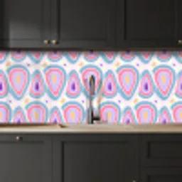 Patroon - Agaat - Retro - Paars keuken achterwand 2 middel 871 -sfeer1