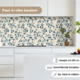 Patroon - Blauw- Beige keuken achterwand 2 middel 871 -sfeer4_NL