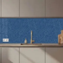 Patroon - Blauw - Japan keuken achterwand 2 middel 871 zz_3dshopping