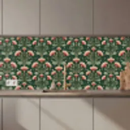 Patroon - Botanisch - Kleurrijk keuken achterwand 2 middel 871 zz_3dshopping