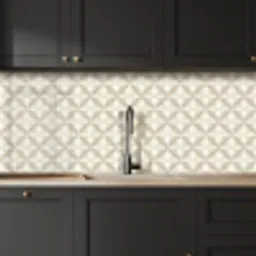 Patroon - Klassiek - Beige keuken achterwand 2 middel 871 -sfeer1