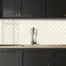 Patroon - Bloemen - Beige keuken achterwand 2 middel 871 -sfeer1