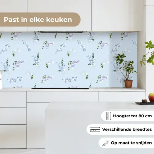 Patroon - Bloemen - Versiering keuken achterwand 2 middel 871 -sfeer4_NL