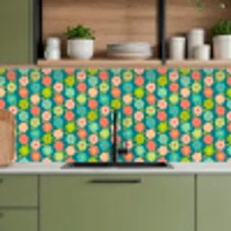 Patroon - Bloemen - Retro - Jaren 70 keuken achterwand 2 middel 871 -sfeer3
