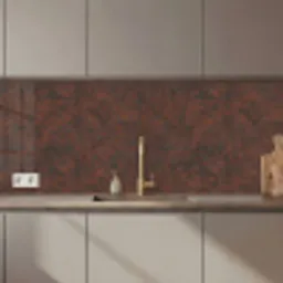 Patroon - Geometrisch - Bruin - Roest keuken achterwand 2 middel 871 zz_3dshopping
