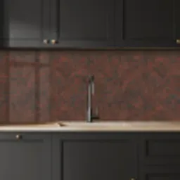 Patroon - Geometrisch - Bruin - Roest keuken achterwand 2 middel 871 -sfeer1