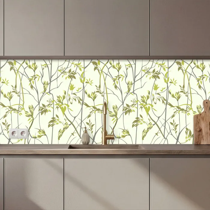 Patroon - Jungle - Planten keuken achterwand 2 middel 871 zz_3dshopping