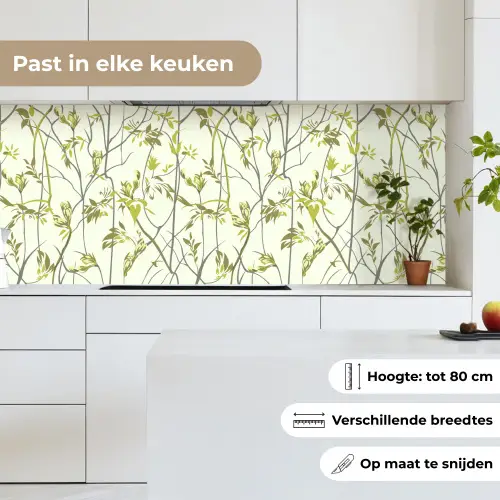 Patroon - Jungle - Planten keuken achterwand 2 middel 871 -sfeer4_NL