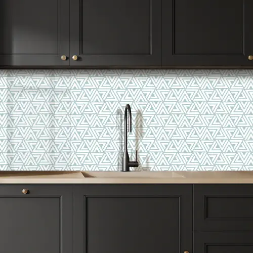 Patroon - Lijn - Design - Groen keuken achterwand 2 middel 871 -sfeer1