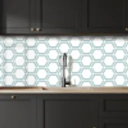 Patroon - Lijn - Design - Hexagon keuken achterwand 2 middel 871 -sfeer1