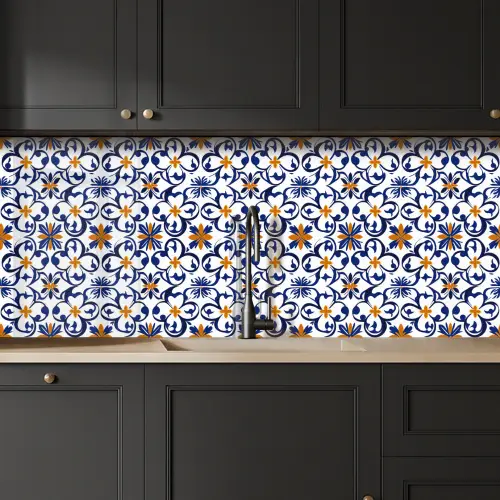 Patroon - Modern - Kleurrijk keuken achterwand 2 middel 871 -sfeer1